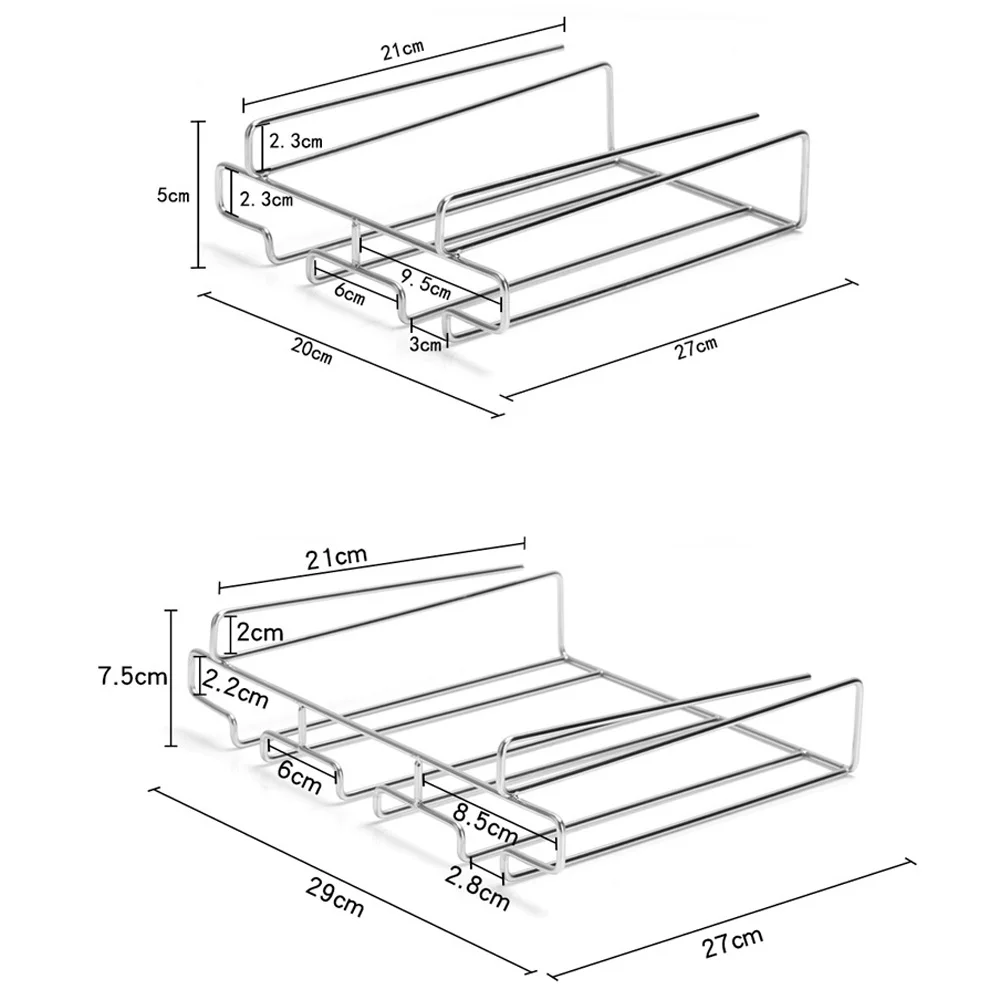 Edelstahl Küche Bar Lagerung Regal Schrank Becher Wein Glas Rack Tasse Aufhänger Hängen Rack Stielgläser Halter