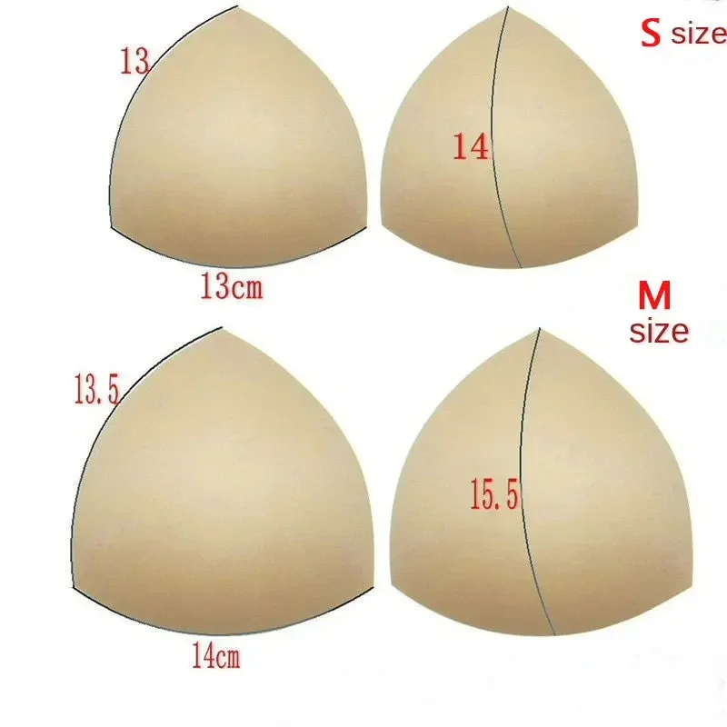 3 Pairs Women Removable Bra Pads Inserts With Edge Lock Swimsuit Insert Pads Sponge Underwear Bikini Pads