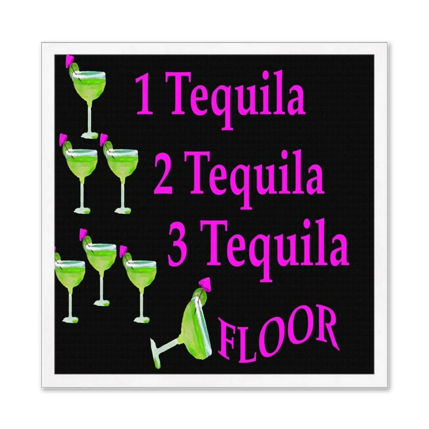 50pcs Tequila Margaritas Serviettes de soirée drôles pour bar.