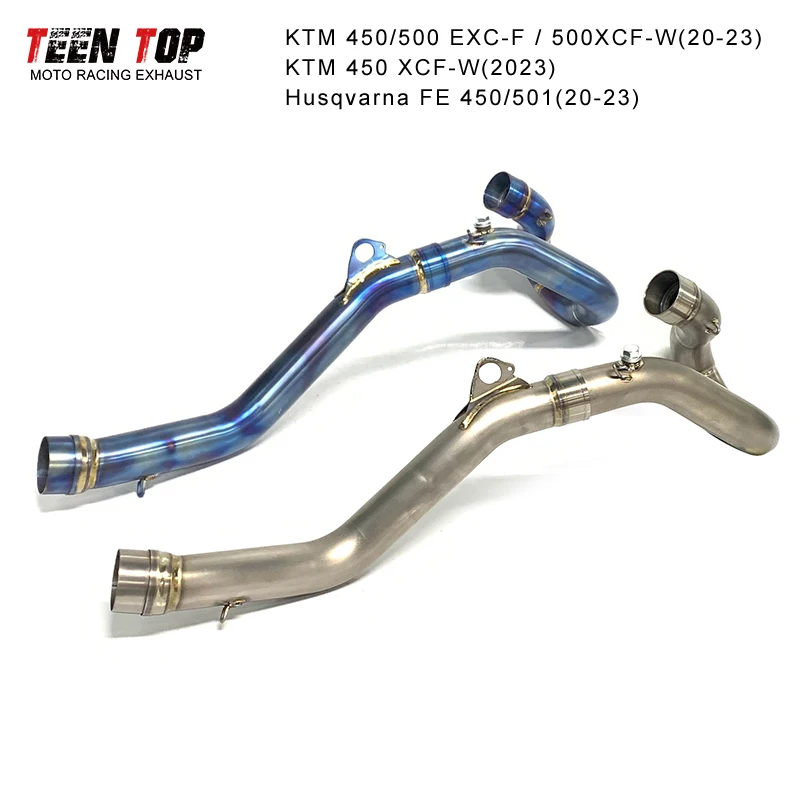 

Offroad Bike Exhaust Header For KTM 450 EXC-F 500 EXC-F 500 XCF-W Titanium For Husqvarna FE450 501 Motorcycle Exhaust Pipe 20-23