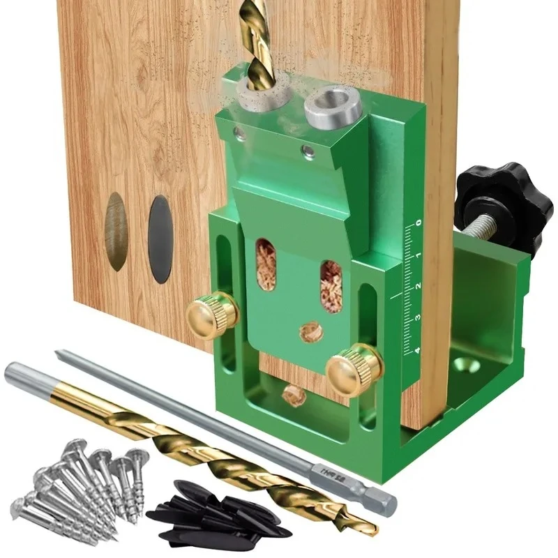 Woodworking Drilling Fixture Adjustable Oblique Hole Positioner Panel Furniture Hole Punch Woodworking Positioning Tool