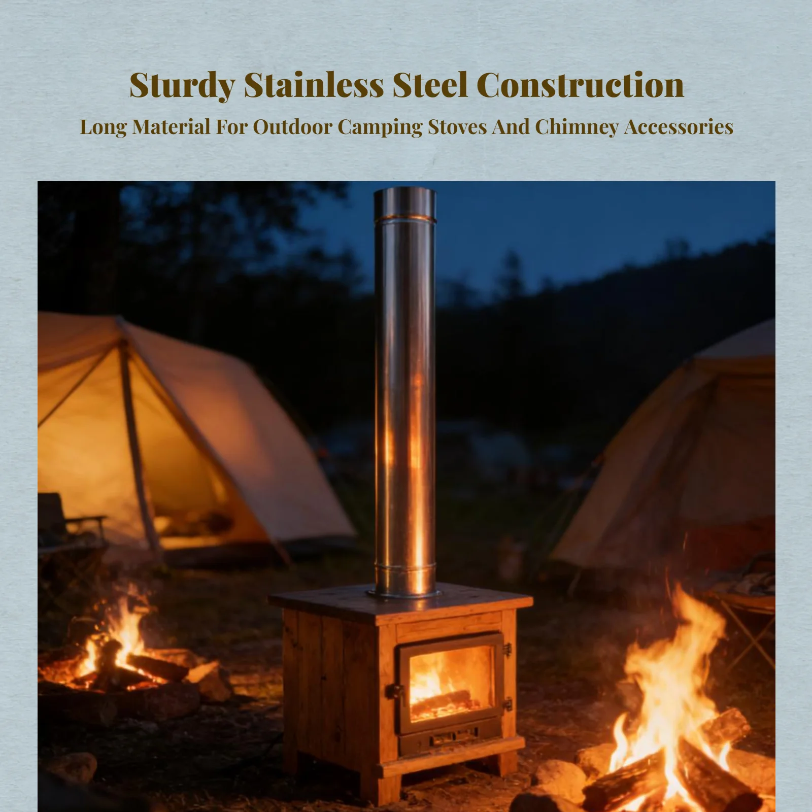 Tubo de Chaminé em Aço Inoxidável 304