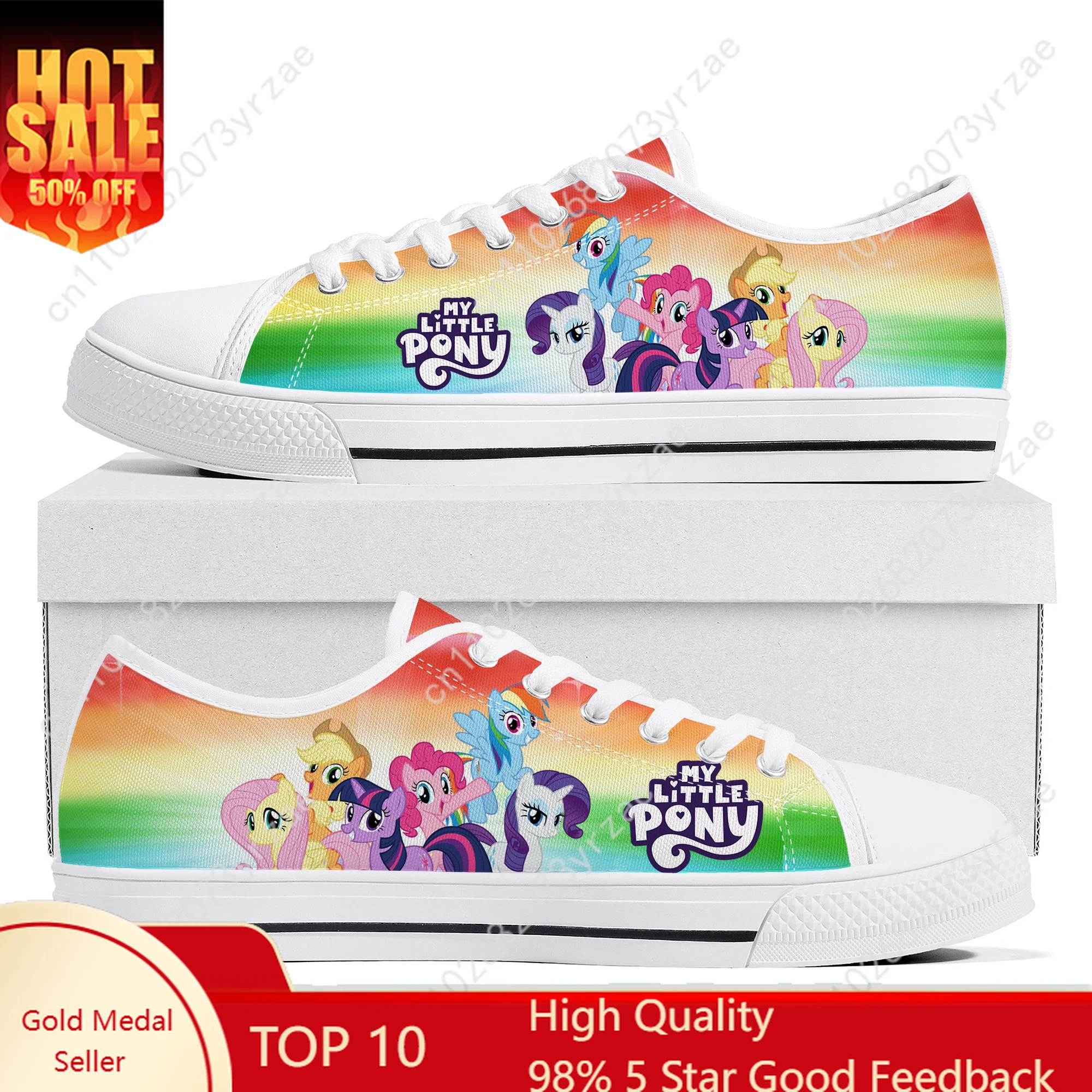 

My Little Pony Low Top Sneakers Mens Womens Teenager Casual Shoes friends Fashion Comfortable shoe Custom Sneaker