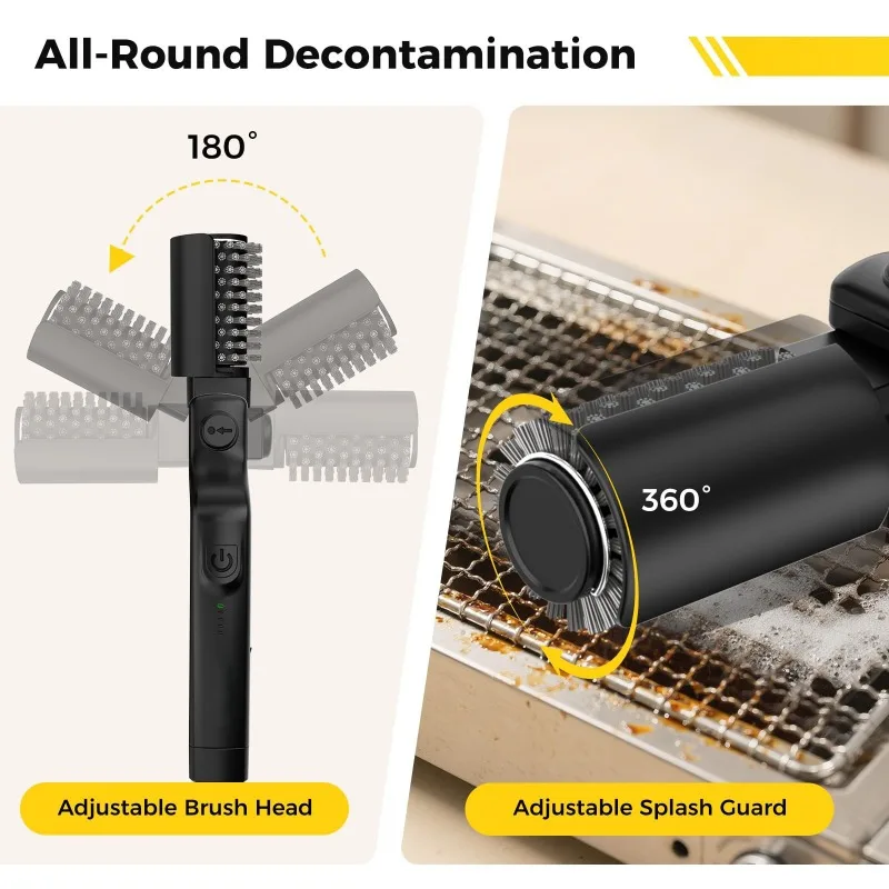 Electric Grill Brush for Cleaning Heavy - Oil Stains on Grill Grates