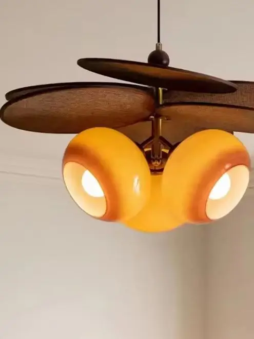 Japanese Retro Led Ceiling Pendant Lamp Living Room Dining Table Lamp Bedroom Indoor Chandelier Home Decorations Lustre Fixtures