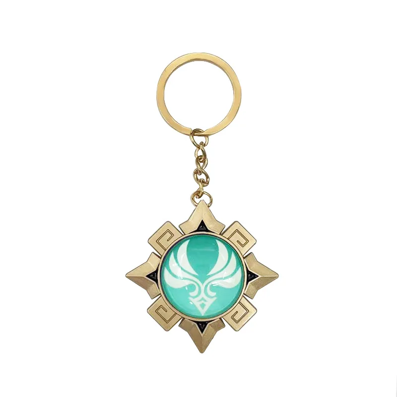 Impact Natlan Visions Anhänger Cosplay Spiel Held Kostüme Zubehör DIY 7 Elemente leuchtende Glas-Schlüsselanhänger Anime-Kollektionen – Detail 9