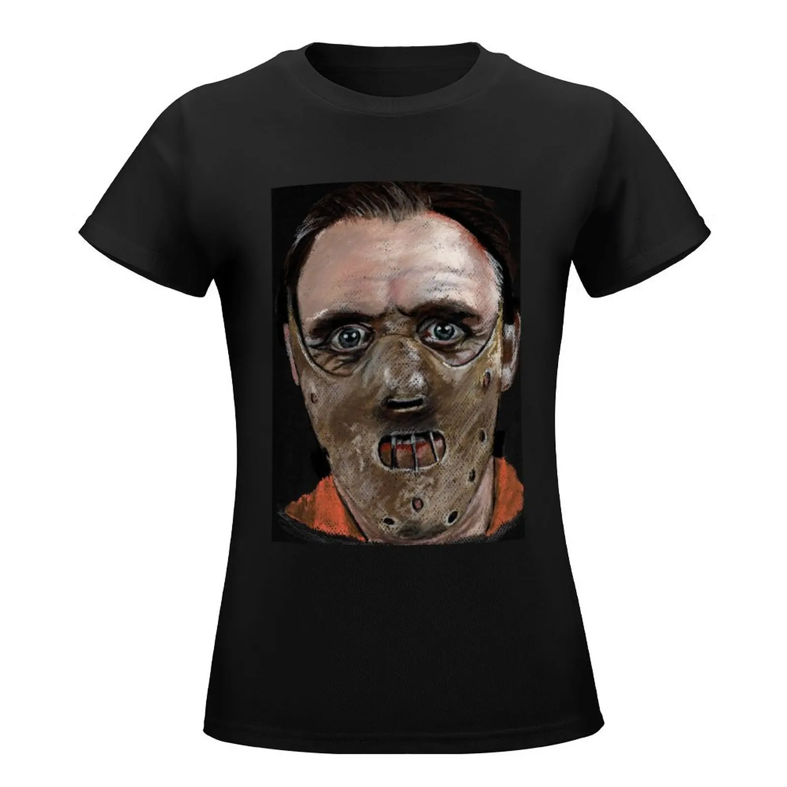 H is for Hannibal Lecter T-Shirt graphics cute clothes plus size tops Women's t-shirt