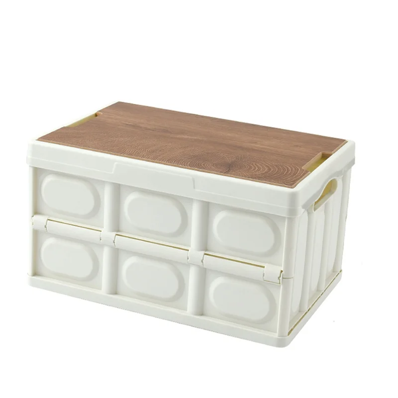 

A88E-55L портативный деревянный чехол большой емкости из полипропилена, складной ящик для хранения кемпингового снаряжения, ящик для инструментов для путешествий на открытом воздухе