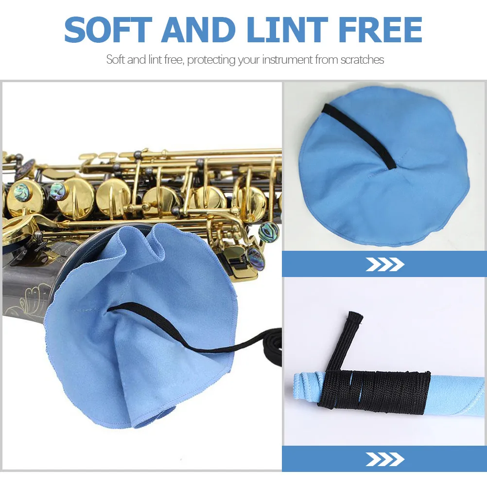 Premium Clarinet Cleaning Cloth Versatile Saxophone Cleaning Tool Soft Microfiber for Moisture Protection Drying Wiping Flute