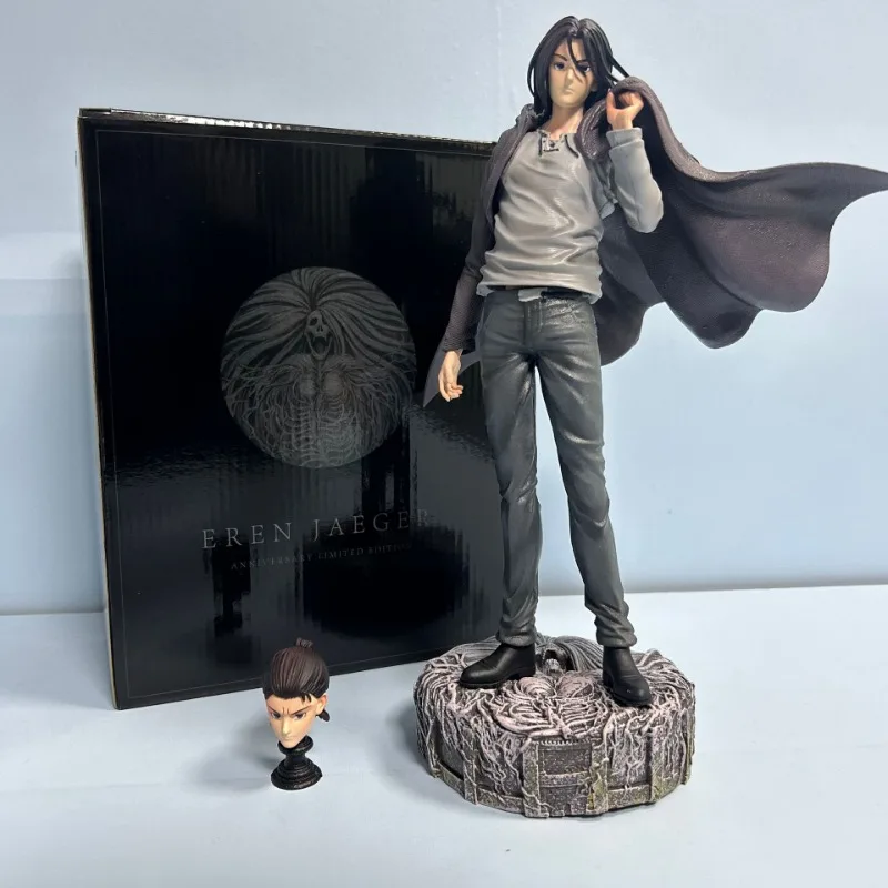 

Attack on Titan Powerful Giant Eren double-headed interchangeable model statue desktop ornaments