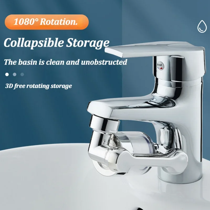 Universal 1080° Rotation Faucet Extender Aerator Filteration Water Tap Splash Filter Bubbler Nozzle Kitchen Faucets Extension