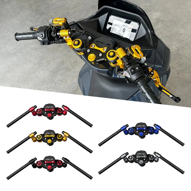 CNC Aluminum Motorcycles Handlebars Clip-on For Honda PCX 160 PCX 125 2025 Year オートバイク PCX 오토바이