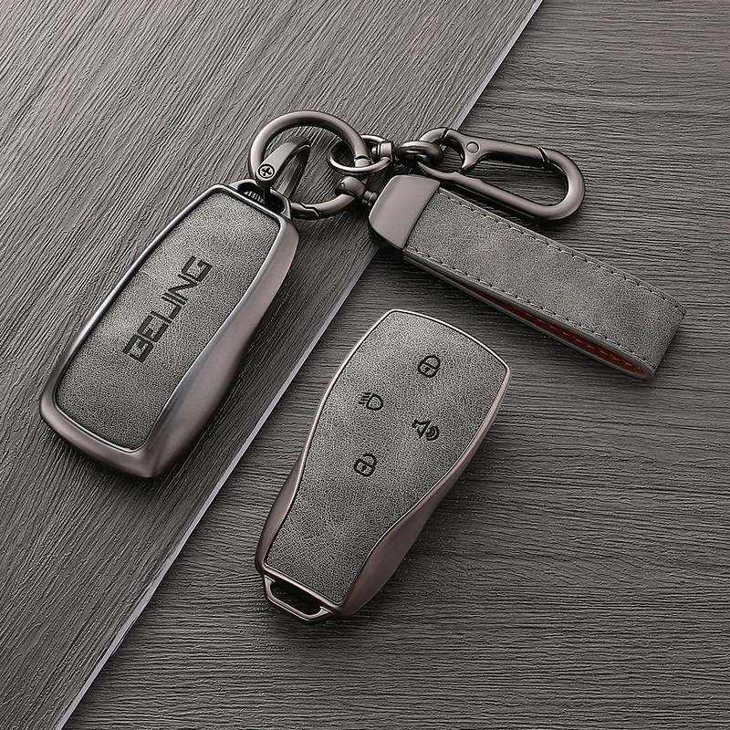 

Portable Key Case for Baic Beijing BJ30 BJ40 BJ80 BJ90 U7 X7 Senova X25 X35 X55 X65 EX5 EU5 EC5 Remote Car Key Cover Accessories