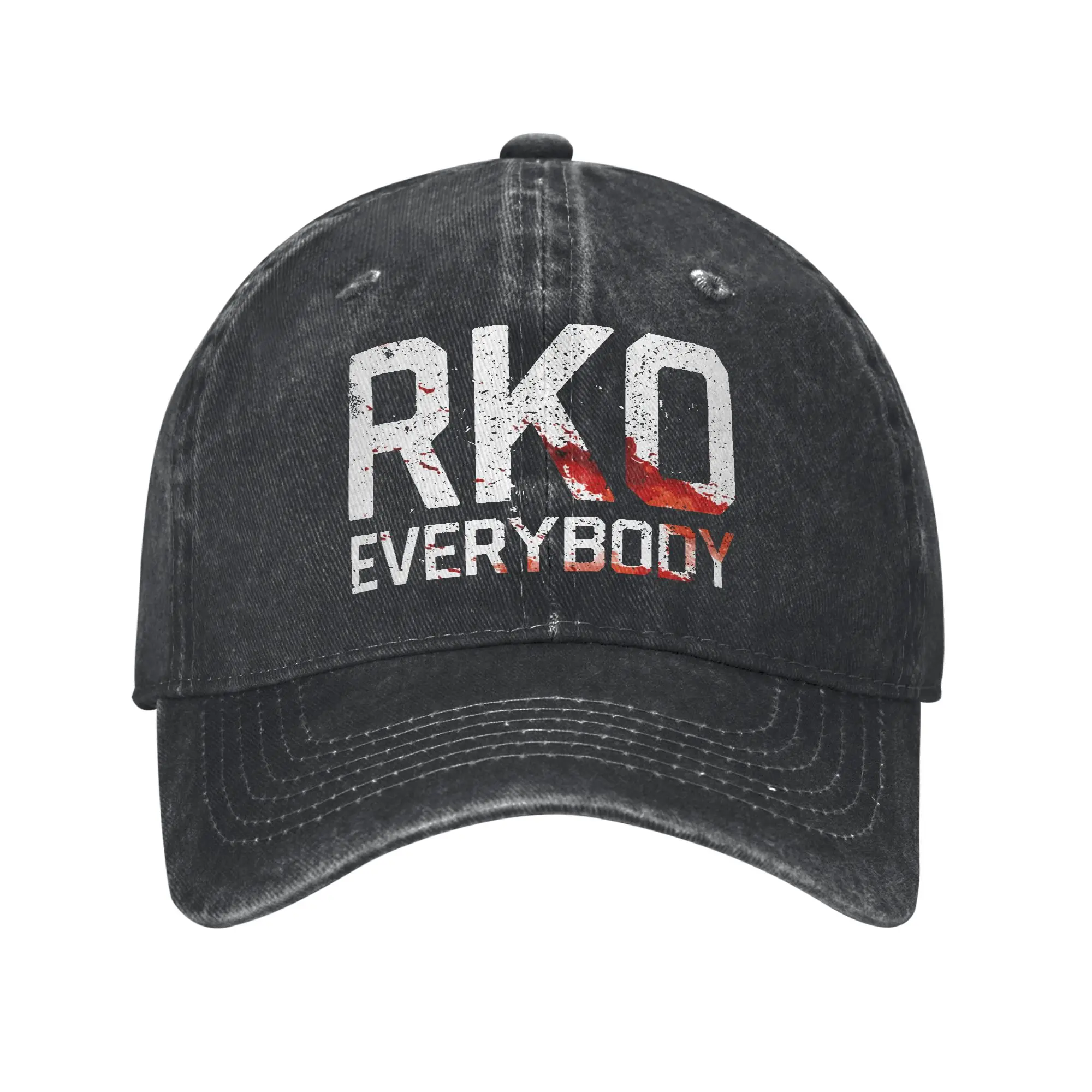 Blood RKO Everybody  Unisex Style Baseball Caps  Distressed Washed Hats Cap Vintage Outdoor Summer Adjustable Snapback Hat