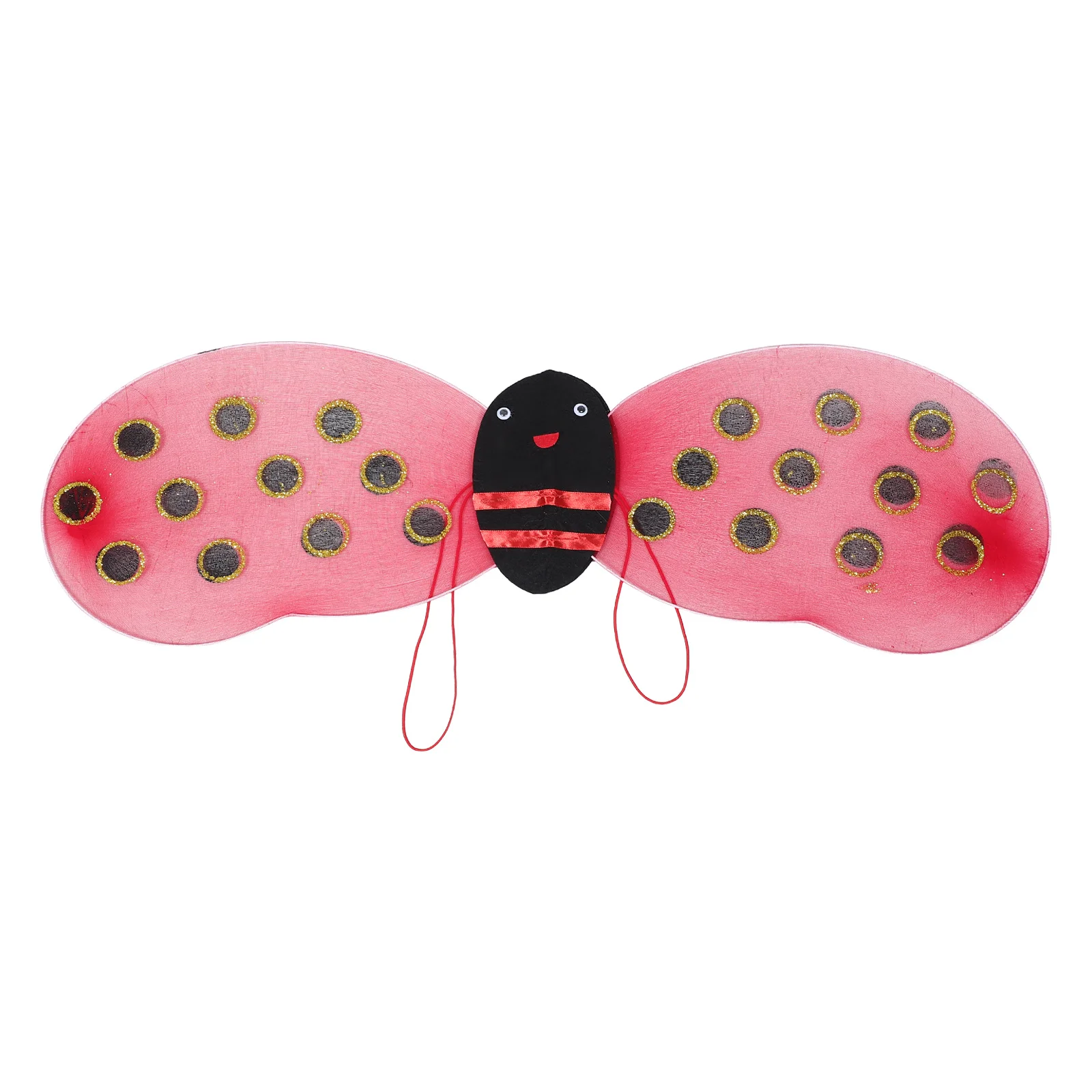 

Kids Ladybug Wings Dress Up Costume with Adjustable Straps Lightweight Comfortable for Childrens Cosplay Party Carnival Stage