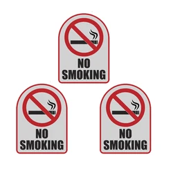 3X No Smoking Sticker Vinyl Decal Business Window Wall Door Car Store Bar Shop Warning Sign Sticker