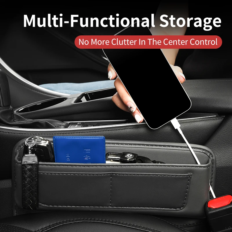 Car Seat Gap Storage Box Auto Central Side Organizer Pocket Interior Accessories For BMW G30 G20 F30 F10 G32 6GT X1X2X3X4X5X6X7
