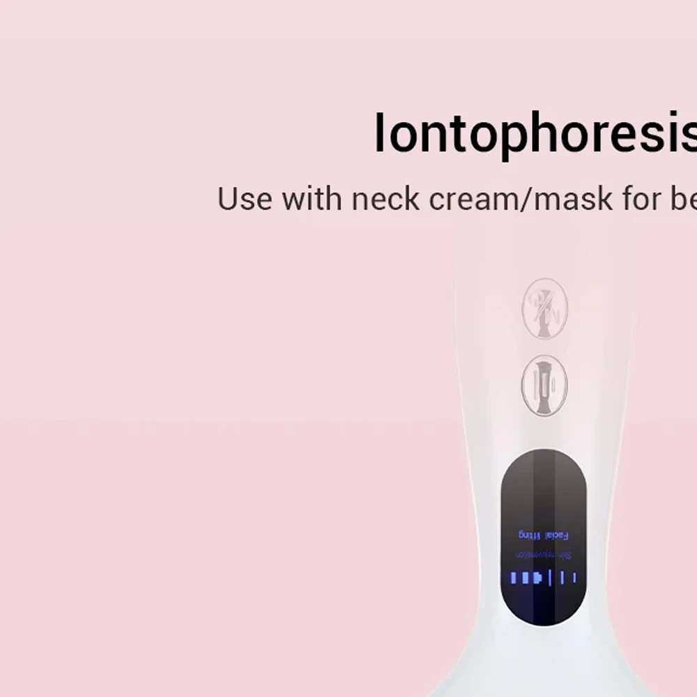 7 Color Neck Face Beauty Device Light LED Photon Therapy Skin Tighten Reduce Double Chin Anti Wrinkle Facial Lifting Massager