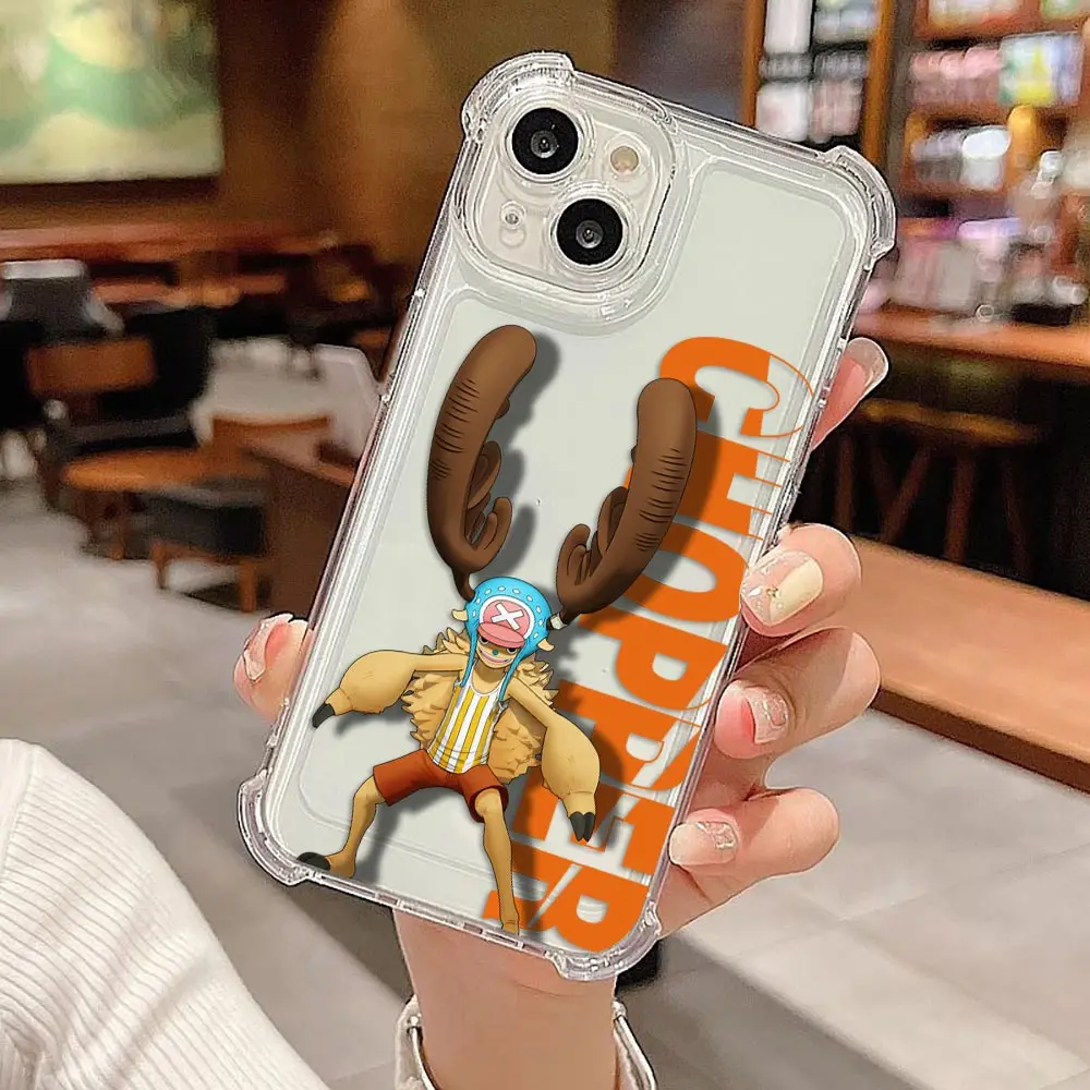 Clear Phone Case For MOTO G06 G20 G24 G30 G40 G52 G56 G60 G72 G77 G82 G86 EDGE 50 60 60S 70 E15 Cover One P-Piece Luffy ZORO Ace