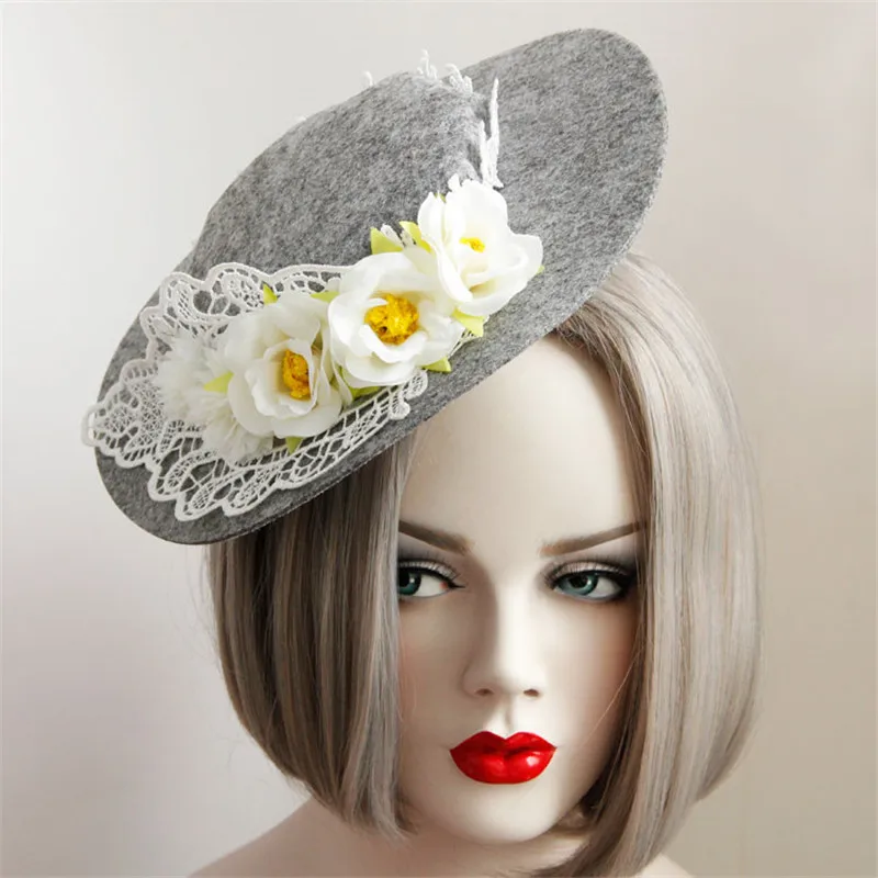 Fashion Fedoras Hairpin Hair Pins Clips Hats Ornaments for Women Girls Fascinator Wedding Party Fascinat Cap Hair Accessories