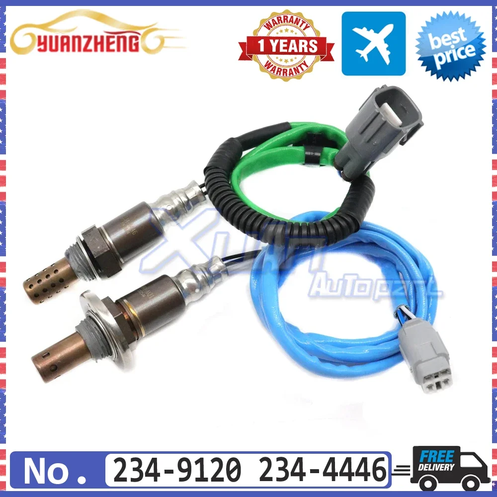 2PCS Upstream Downstream Air Fuel Ratio Lambda Oxygen Sensor 234-9120 234-4446 For Subaru Outback Legacy Impreza 2.5L 2004-2008