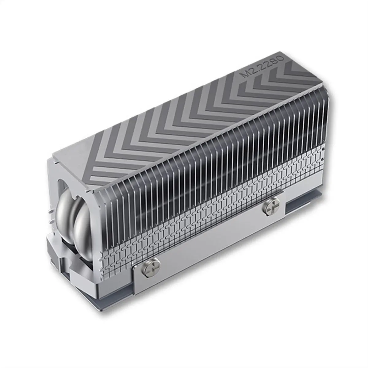 A10I M.2 2280 NVMe SSD Heat Sink Cooler Dual Heat Pipes High-Performance Thermal Pad for 2280 SSD PC Computer SSD Cooler