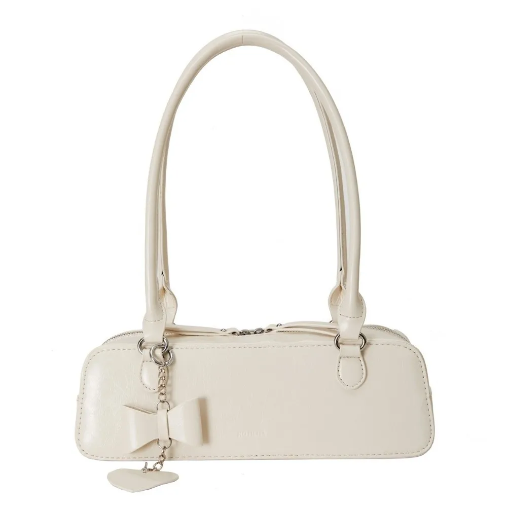 

Elegant French Stick Handbag Simple Large Capacity Sweet Armpit Bag Texture Solid Color Underarm Shoulder Bag Shopping