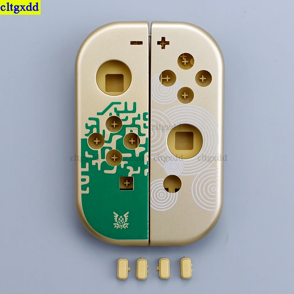 Пластиковый чехол cltgxdd с мультяшным рисунком, передняя и задняя части, со средней рамкой, подходит для контроллера NS Switch JoyCon