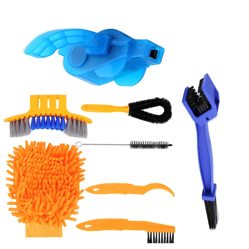 Tragbare Kette Reiniger MTB Radfahren Reinigung Kit Fahrrad Wäscher Pinsel Set Bike Wash Reparatur Werkzeug für Rennradfahren – Detail 2