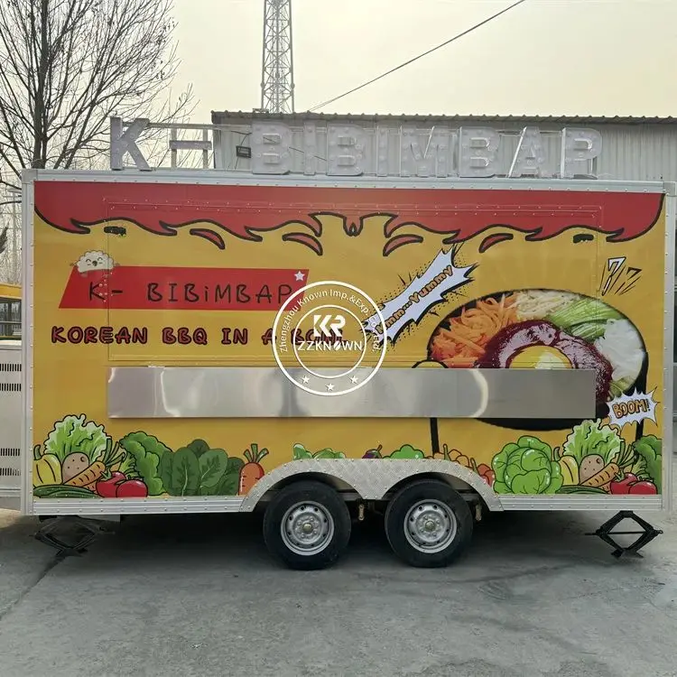 Mobiler Imbisswagen, Straße, mobile Küche, Eis, Kaffee, Kiosk, Catering, Wagen, Konzession, Imbissanhänger, komplett ausgestattet