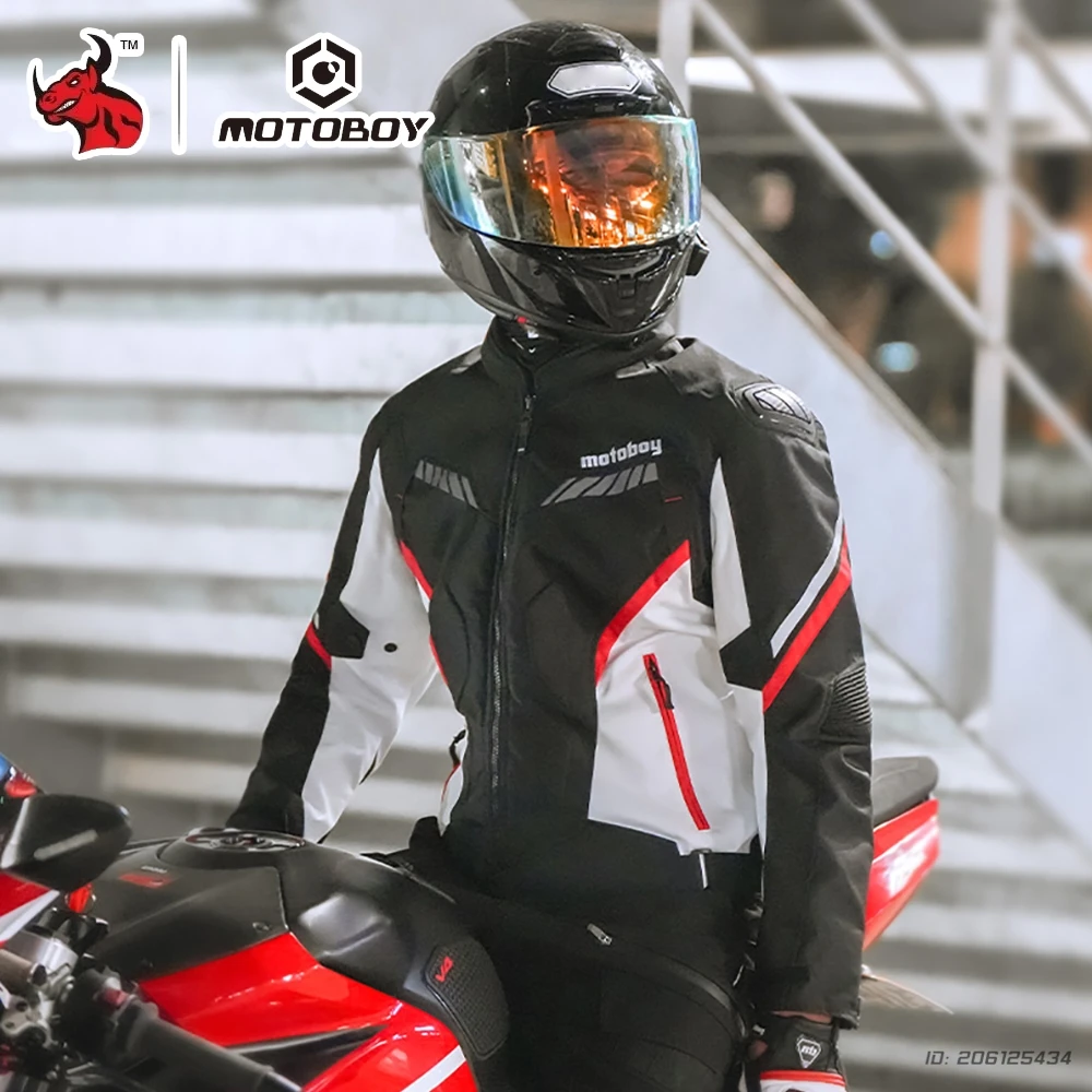 

Men's Motorcycle Jacket Waterproof Motocross Moto Jacket Protective Breathable Mesh Anti-fall Racing Jacket Motorbike Clothing