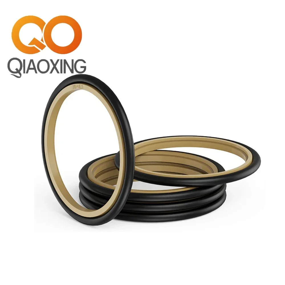RS Type Step Seal Hydraulic Seals (40-65mm) Bronze PTFE+NBR 40MPa Bidirectional -30~100°C for Cylinder/Excavator (2PCS) - Image 4