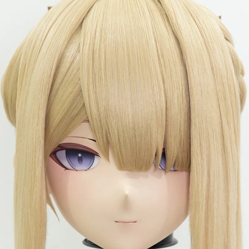 

(MEO017) Customize Handmade Full Head Lockable Crossdress Male to Female Japanese Cartoon Anime Game Character Kigurumi Mask