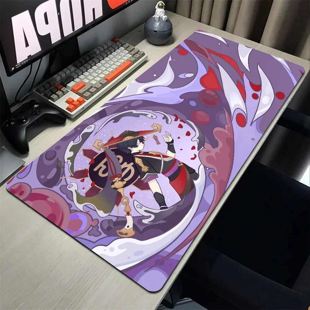 1pc Genshin Impact Scaramouche Floor Mat Mouse Mat Desk Mat With Pad Gaming Accessories Prime Gaming XXL