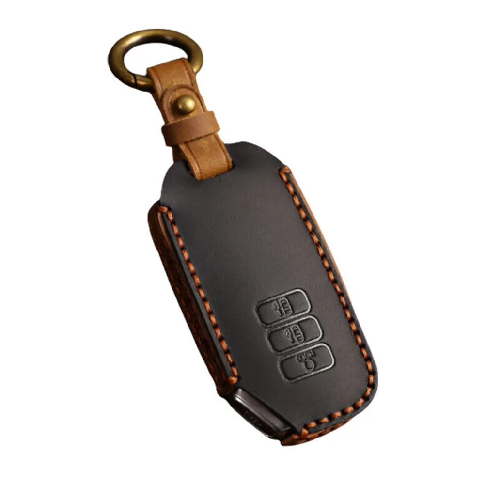 Brand New High Grade High Quality Practical To Use Leather Remote Car Key Cover Case Fob Case Correct Connector