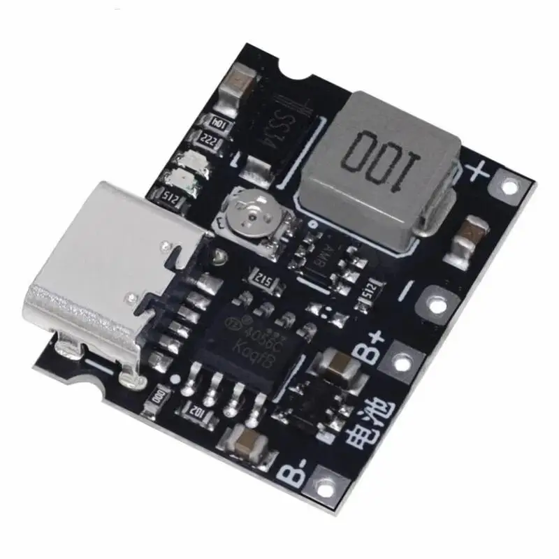 1Pcs Type-C Booster Converter Module 18650 Lithium Battery Charging Discharging Board 3.7V To 5/9V 2A DC-DC Step Up Boost Modul