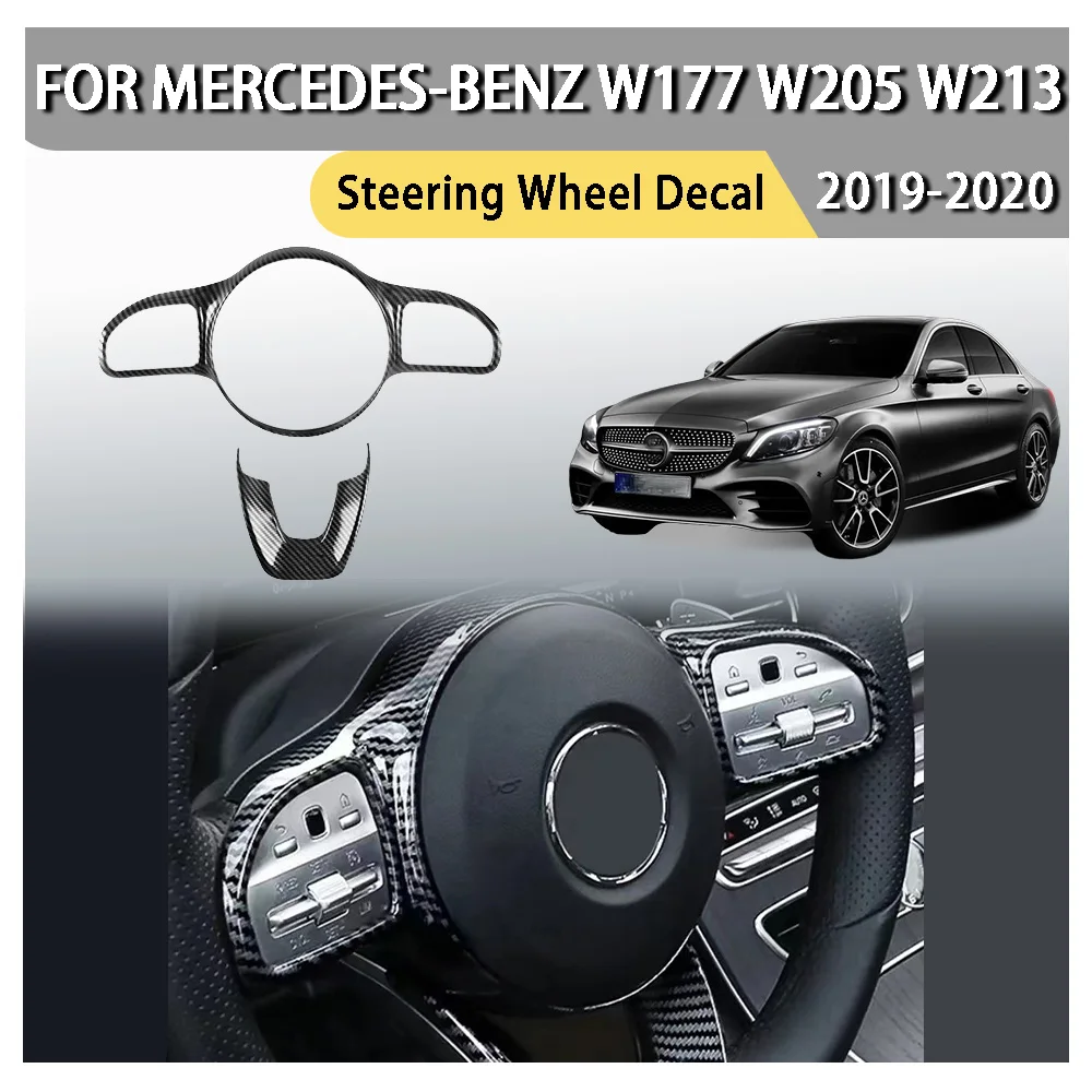 

Автомобильные аксессуары, автомобильные наклейки, наклейка на руль для Mercedes-Benz W177 W205 W213 2019 2020, украшение автомобиля, обновление автомобиля