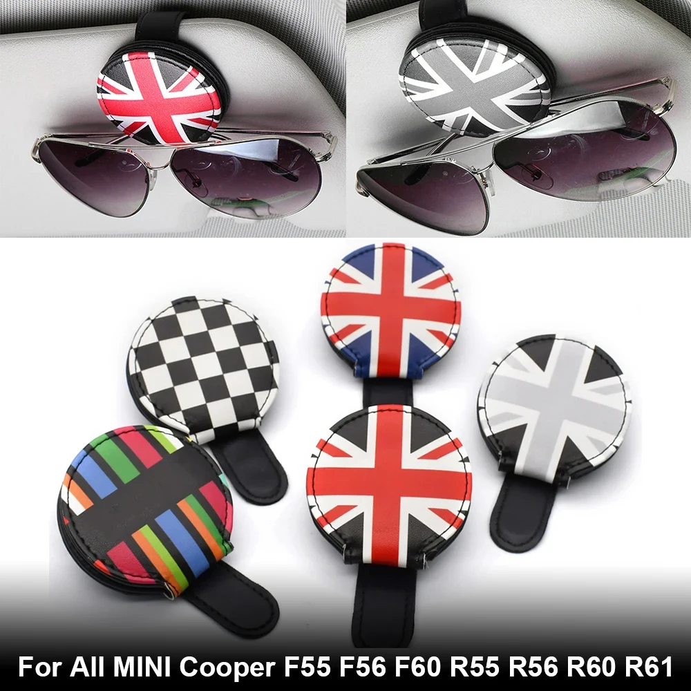 

Universal Portable Car Leather Sun Visor Glasses Clip Card Ticket Fastener Sunglasses Holder Clips Auto Interior Accessories