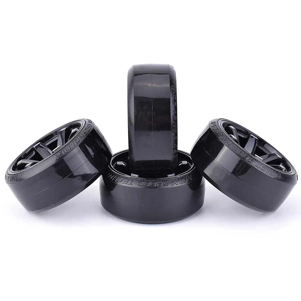 

4PCS 1/10 RC Drift Car Tire Tyre Hard Plastic Wheel Hub for Wltoys WPL Traxxas Kyosho MST Yokomo Racing Tamiya DS5 USUKANI Part