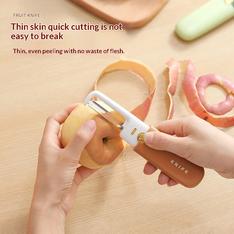 Two-in-one Multi-functional Fruit Peeling Knife Peeling Tool, Kitchen Household Fruit Peeling Knife Practical Fruit Knife