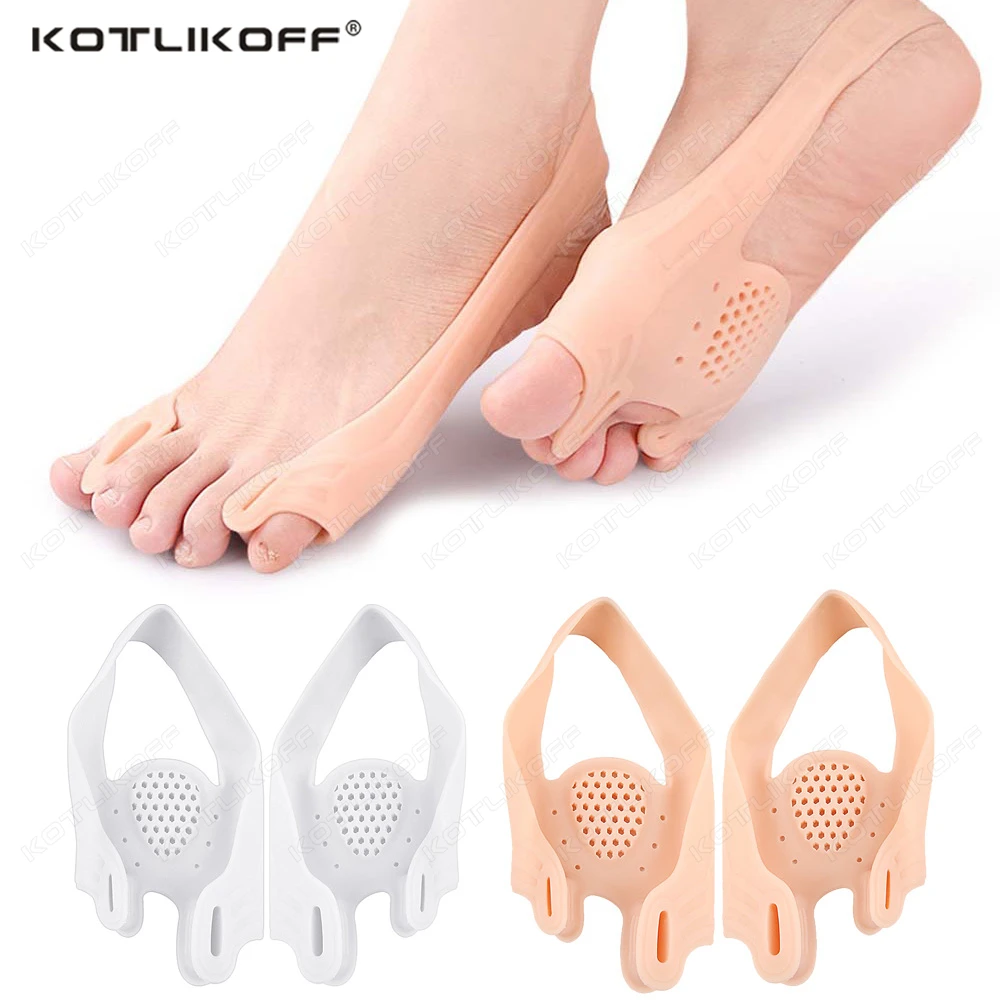 

KOTLIKOFF Toe Separator Bunion Band Double Hole Design Hallux Valgus Correction Thumb Adjuster soft Anti-Wear Tensile Tape
