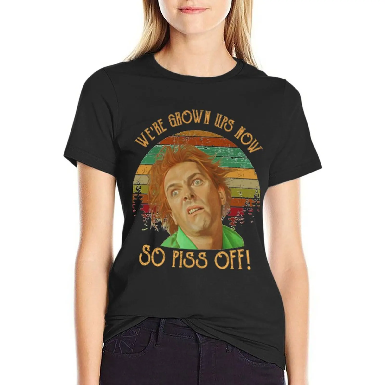 We're Grown Ups Now So Piss Off T-Shirt plus size tops graphics t shirt Women