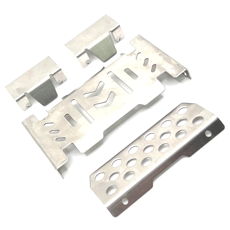 Metall-Chassis-Rüstung für YIKONG 1/10 YK4106 YK4107 RC Car Modification Ersatzteile, Edelstahl-Rüstung schützt Originalteile – Detail 4