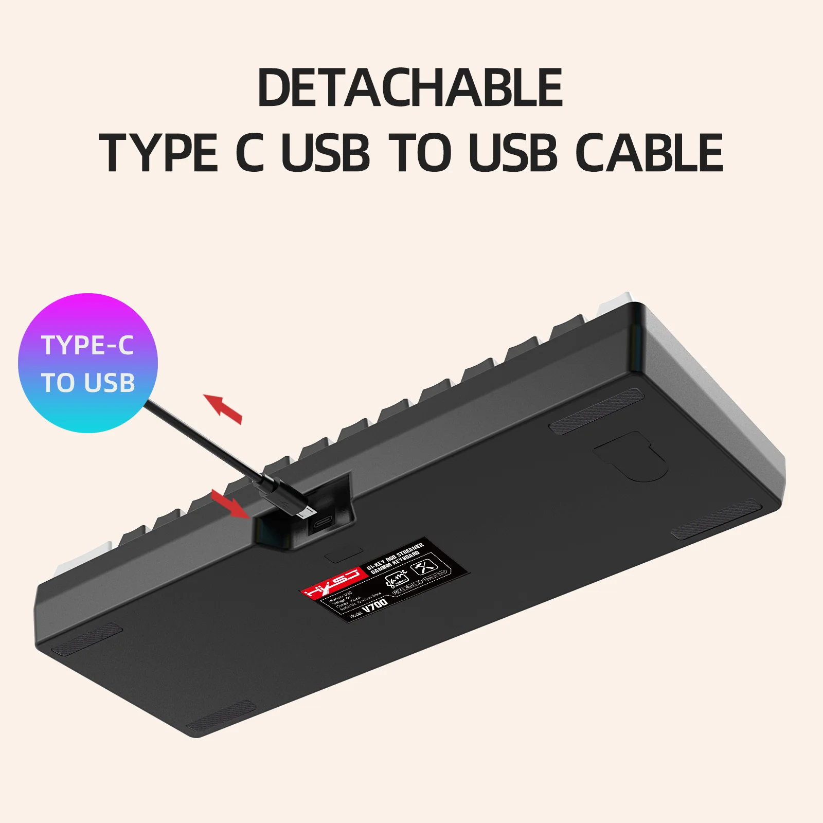 Wired 61 Keys Membrane Keyboard White Black Compact Gaming Keyboard Keys Mouse Set Key Line Separation Universal Teclado Gamer