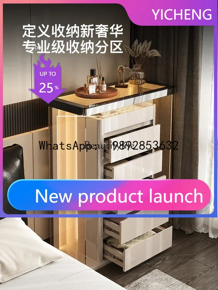 

QQ jj LItalian light luxury six-bucket cabinet against the wall locker