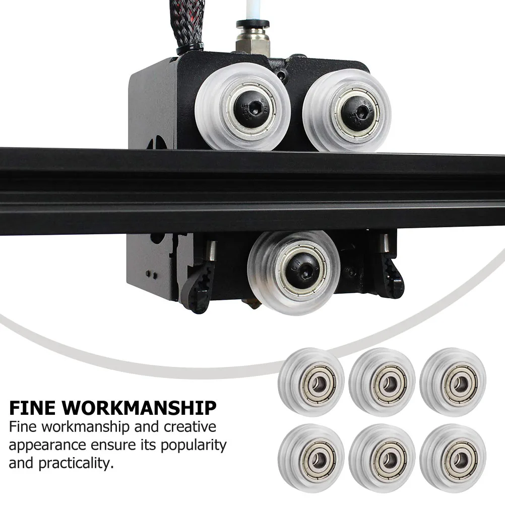 

Plastic Bearings Roller Accessories Clear Passive Round Wheel Ball Castor Polycarbonate Printer Roller Wheels Bearing