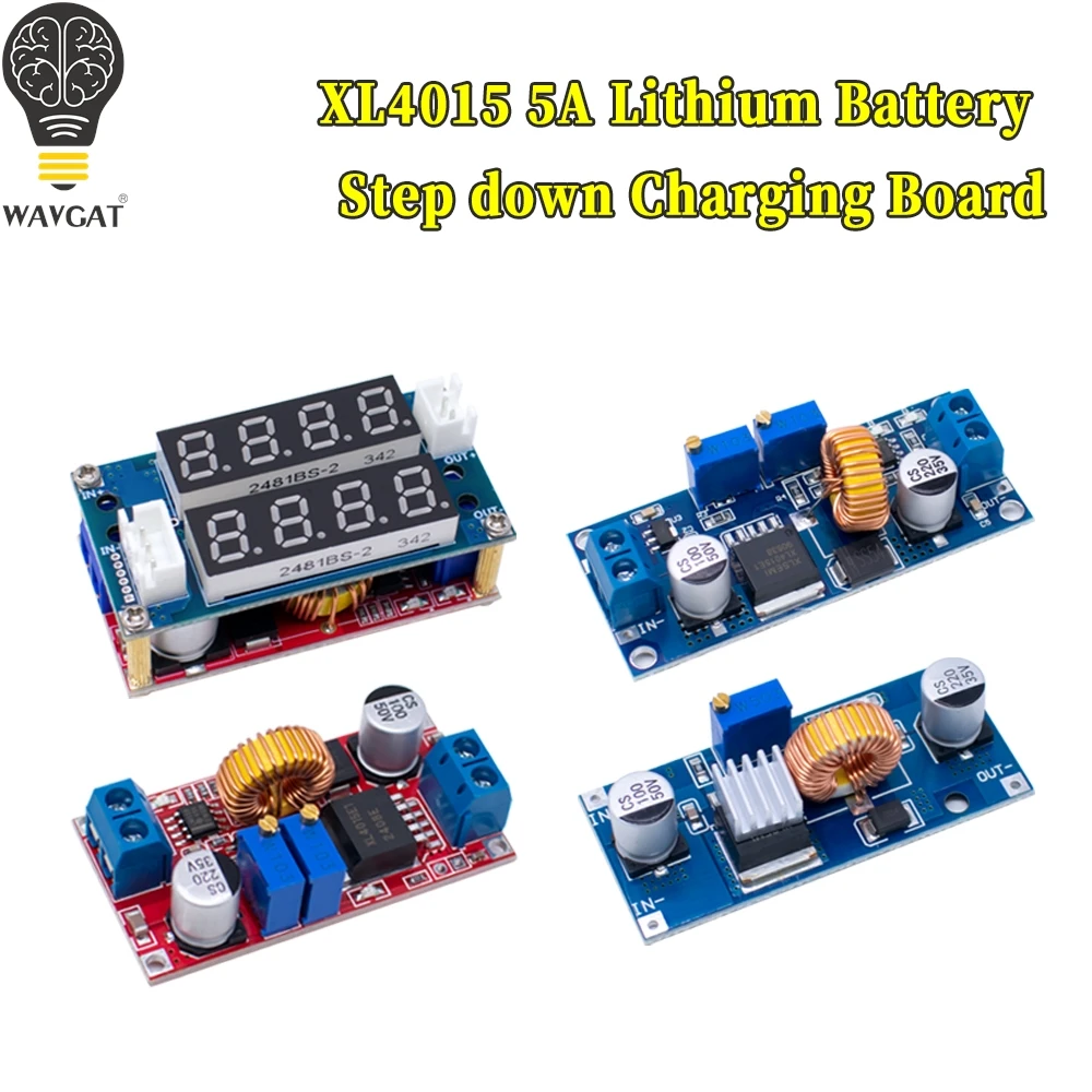 Original 5A 12A DC to DC CC CV Lithium Battery Step down Charging Board Led Power Converter Lithium Charger Step Down Module