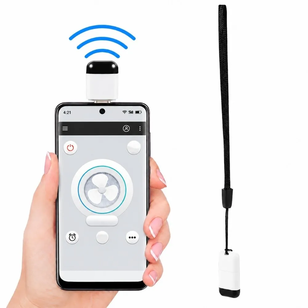 Portable White IR Remote Controller Type C Plug OTG Designed IR Remote Adapter Infrared Emitter Phone Accessories