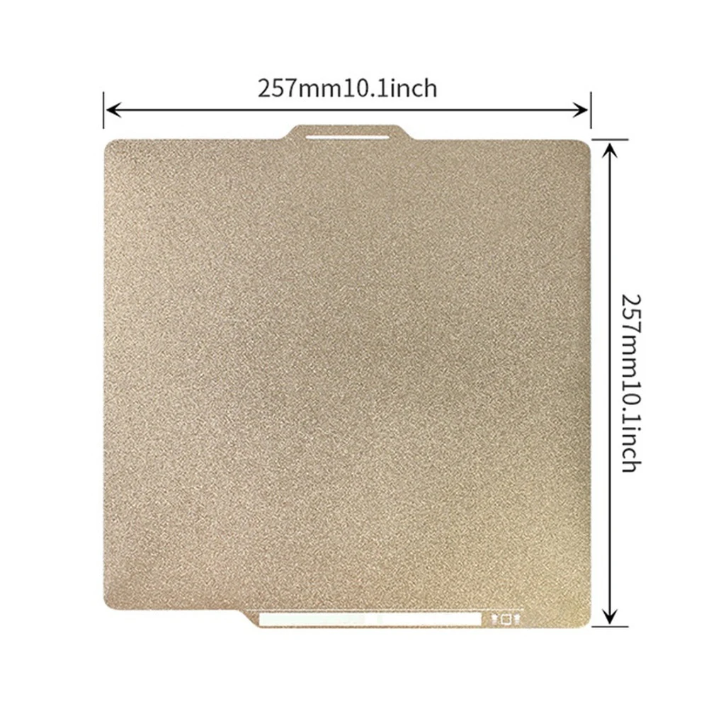 Double-textured PEI Steel Sheet For BambuLab P1P X1C Is Suitable For X1, X1C, P1P, P1S, And A1 Printing, 257x257mm.
