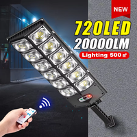 Powerful Solar Lights Outdoor Super Bright Solar Street Light 720 LED Solar Wall Lamp Solar Spotlight for Garage Garden Yard